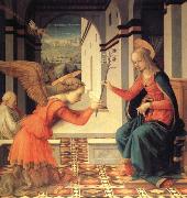 Fra Filippo Lippi The Annunciation with Donor oil on canvas